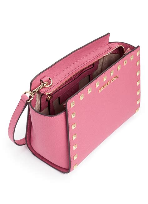 michael kors selma medium pale pink|Michael Kors selma studded.